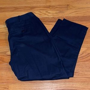 Talbots navy curvy cropped pants